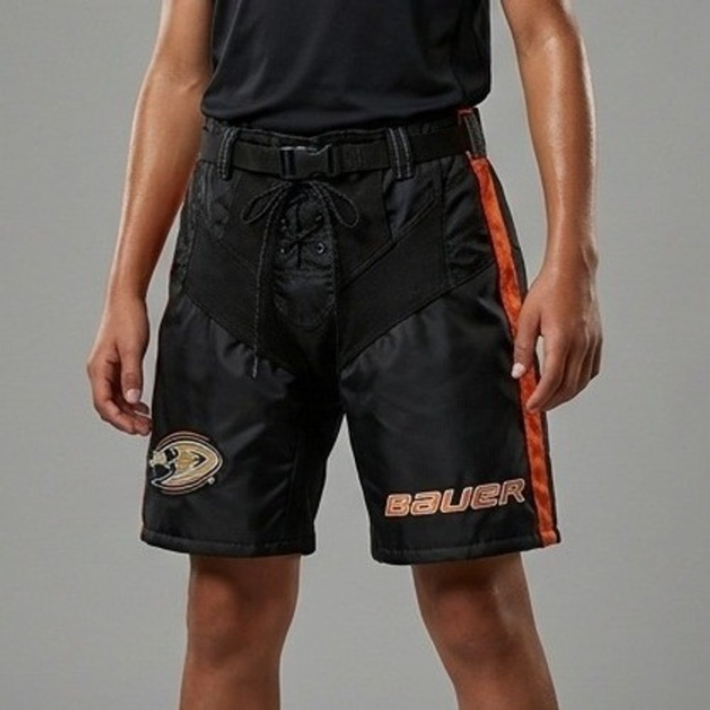 Bauer Anaheim Jr Ducks Ice Hockey Pants Breezers Kids Junior Small Black Orange